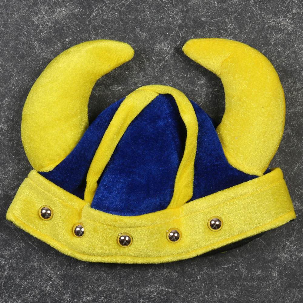 Blue and Yellow Soft Viking Helmet