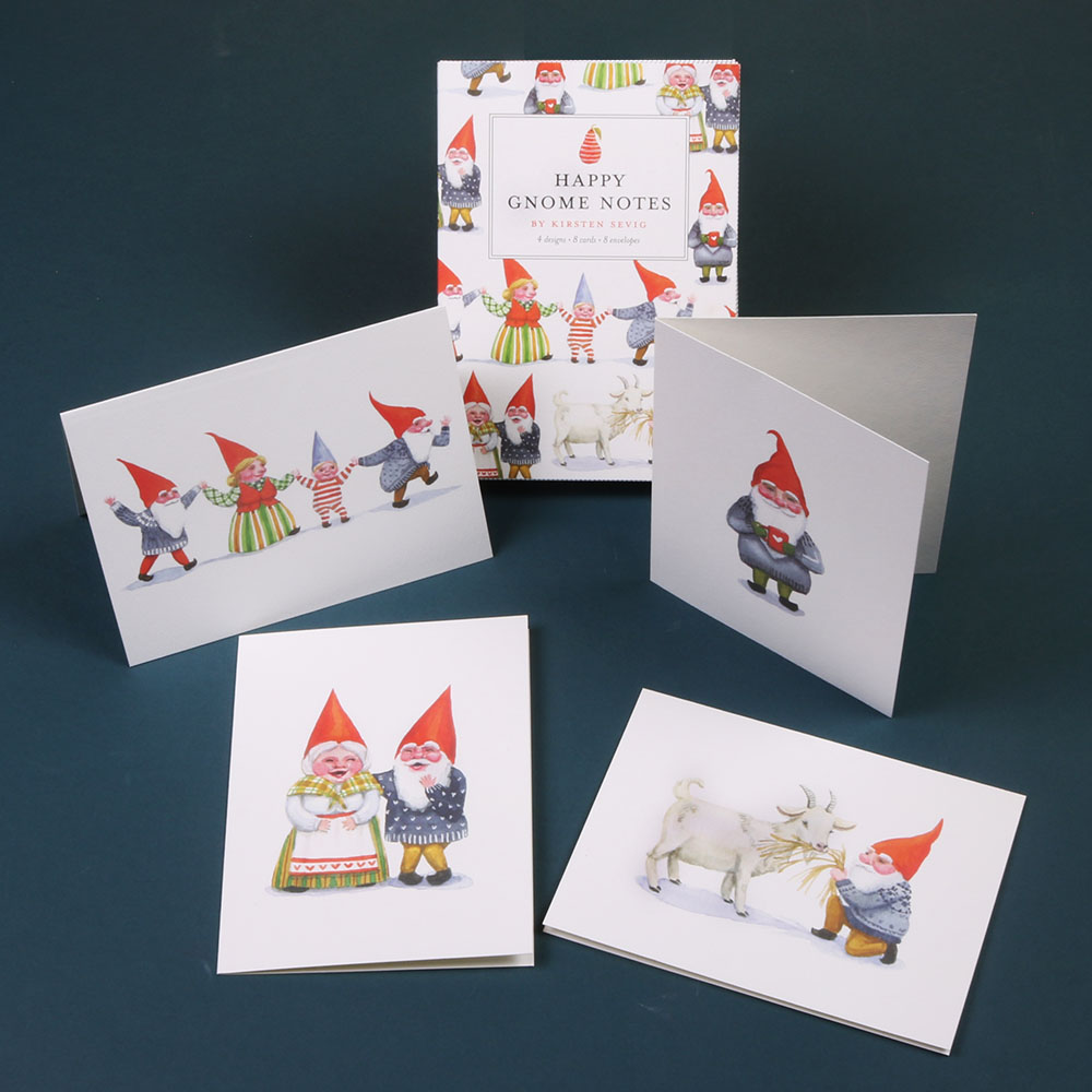 Hemslojd Swedish Gifts: Notecards - Happy Gnome